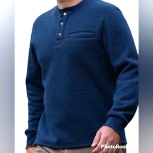 Coleman Mens Long Sleeve Sherpa Lined Waffle Hensley Sweater Size Large